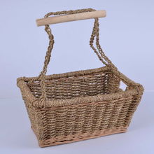 手工編織購物筐 37×24.5×18cm的實用與美學(xué)